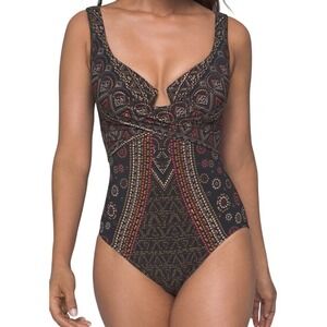 Miraclesuit 16 Byzantium Escape One Piece Swimsuit Padded Cups Slimming‎ RV $198